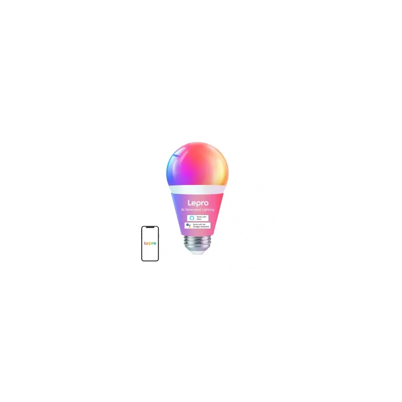 LEPRO B1 E27 LED Bulb with Bluetooth and Wi-Fi, 806 lm